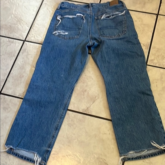 American Eagle Outfitters Blue Boyfriend Jeans with White Stripe - Picture 6 of 12